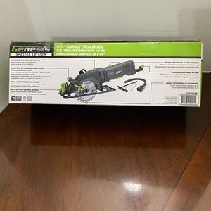 Genesis 4 Amp 4-1/2" Compact Circular Saw - Green and Black